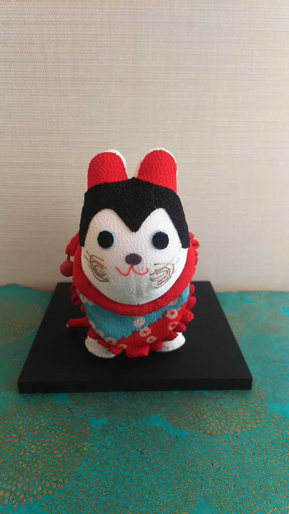 干支いぬ 縮緬細工（狛犬） ぬいぐるみ haru2976 通販 4900037