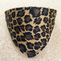 Serious Collar【豹紋棕】顯眼頭巾款式/貓式調節器貓項圈安全項圈小貓成年貓 第3張的照片