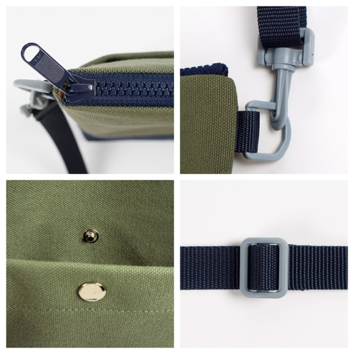 HUMAN MADE サコッシュ　ネイビー✖︎カーキ ヒューマンメイド - ヒューマンメイド サコッシュ | HBX