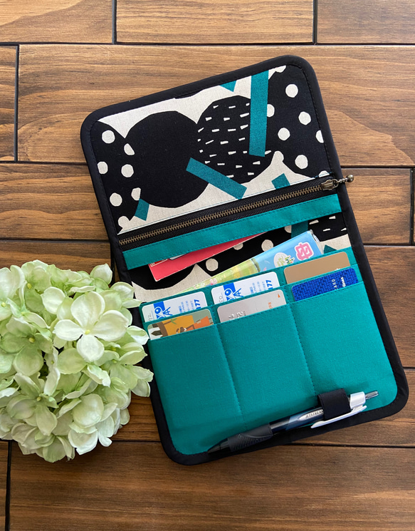 送料無料 ♪ 北欧 メロン コロコロ ♪ お洒落な 母子手帳マルチケース 2枚目の画像