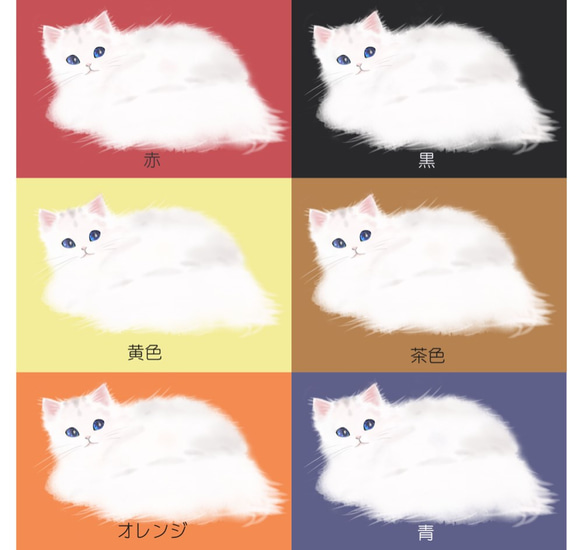 Cat 智能手機保護套 波斯 12 種顏色 定制 兼容各種型號 第5張的照片