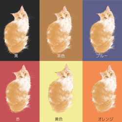 可愛い猫のモバイルバッテリー　メインクーン３種類　全12色　受注生産　 4枚目の画像