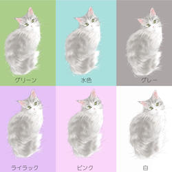 可愛い猫のモバイルバッテリー　メインクーン３種類　全12色　受注生産　 7枚目の画像