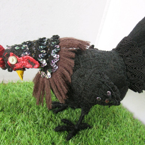 黒いニワトリ ぬいぐるみ tara 通販 12215724｜Creema(クリーマ)