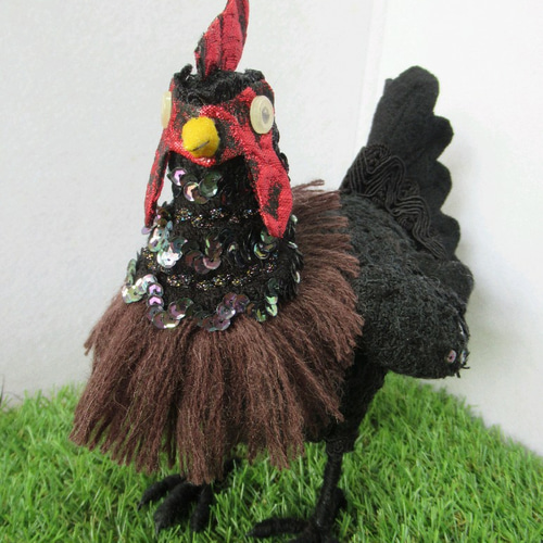 黒いニワトリ ぬいぐるみ tara 通販 12215724｜Creema(クリーマ)