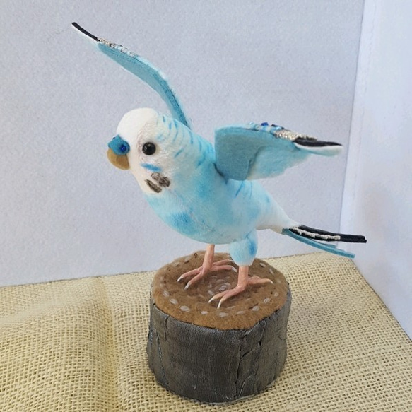 青羽ばたきセキセイインコオス ぬいぐるみ tara 通販 6354188