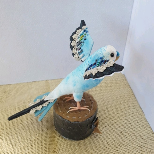 青羽ばたきセキセイインコオス ぬいぐるみ tara 通販 6354188