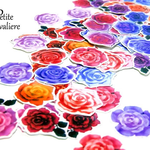 フレークシールバラ売り 楽天市場】フレークシール フラワーマルシェステッカー フレーク