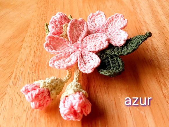 桜のコサージュ 2枚目の画像