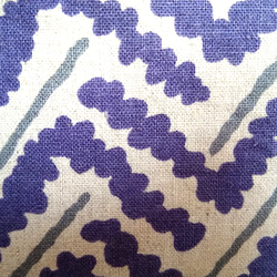 ◯ファスナーポケット付きバッグインバッグ 紫ジグザグ柄　北欧柄 8枚目の画像