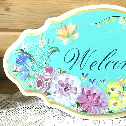 トールペイント ウェルカムボード M その他インテリア雑貨 Colorsart