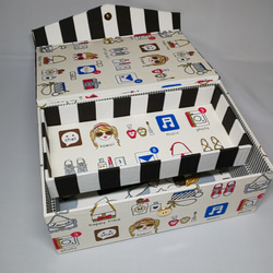 キラキラガールズのBOX（トレイ付）★裁縫箱、お道具箱にも 4枚目の画像