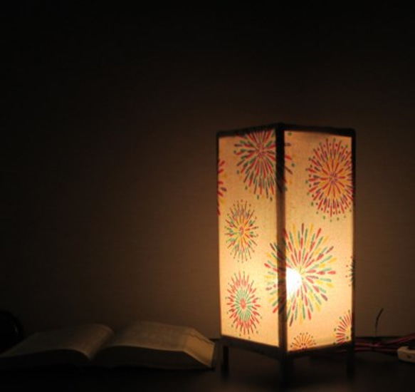 夜空に彩る大輪の花「花火」安らぎの輝き・癒しライト・3号・7-53 4枚目の画像
