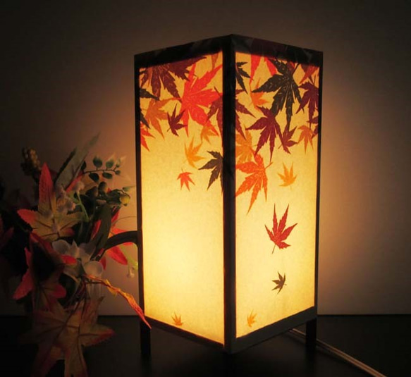 もみじ葉の哀愁≪夢灯かり≫安らぎと癒しが甦る!!ライトスタンド