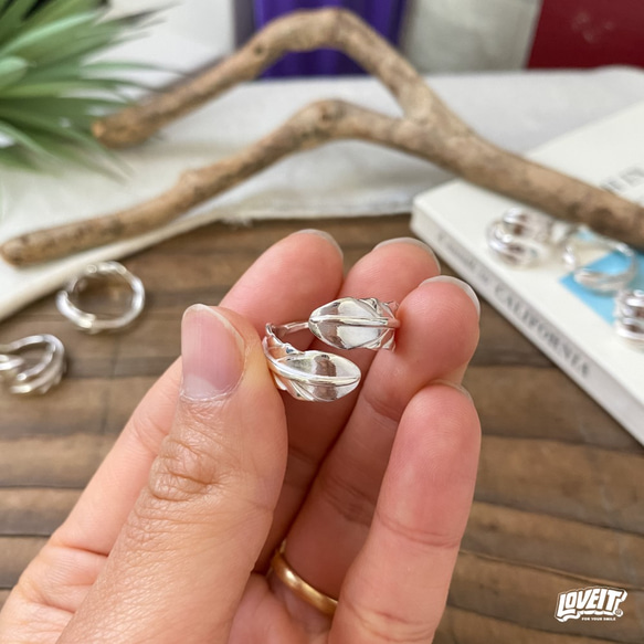 ダブルフェザーリング 指輪・リング asana 通販 13061629｜Creema  