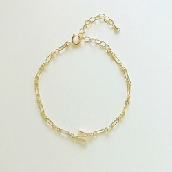 名入れ♡アンクレット キラキラ ゴージャス イニシャル ゴールド ハンドメイド 名入れ♡アンクレット キラキラ ゴージャス イニシャル ゴールド