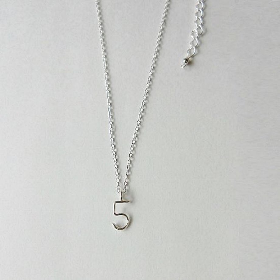 数字(ナンバー)ネックレス[シルバー925]