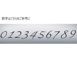 数字(ナンバー)プレートネックレス[シルバー925] 5枚目の画像