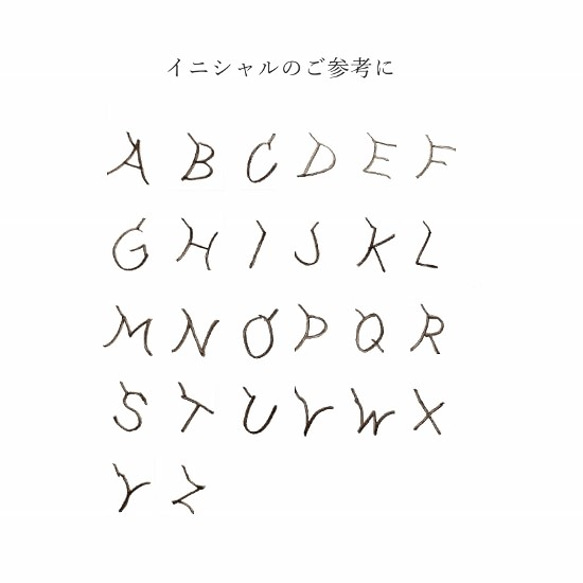 イニシャルミドルネックレス 6枚目の画像