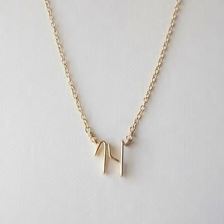 ハンドライティング数字(ナンバー) 2ケタ ネックレス