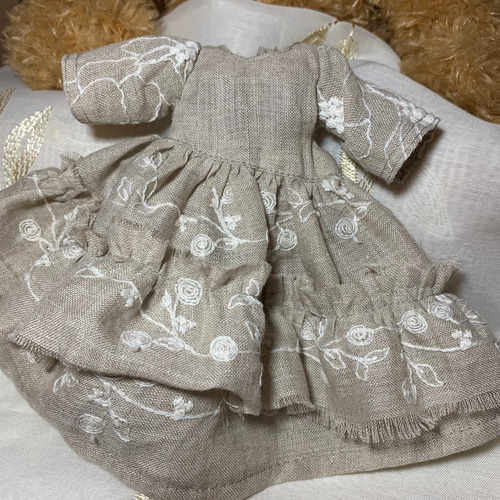 ブライス アウトフィット ワンピース リネン刺繍 その他人形 瑞恋 通販