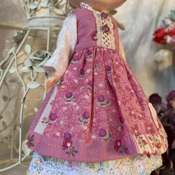 ブライスアウトフィット　ボタニカルイエローワンピース　ピンクハートジャンバースカート 5枚目の画像