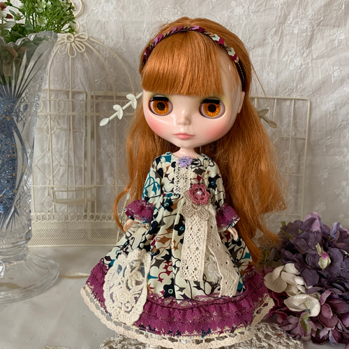 ブライスアウトフィット 秋色ワンピース ネオ ブライス アウトフィット からし秋色ワンピセット *min ネオ