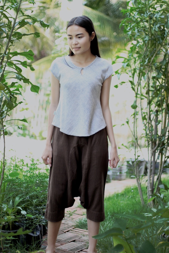 【一点もの】サルエルパンツ　ハンドメイド染め　曼荼羅　パープル エスニック アラジン サルエルパンツ 曼荼羅 レトロ 5color