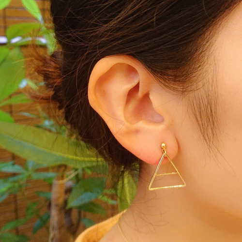 sun様　ピアス　2点 ダブルさんかくのピアス【S size.2】 ピアス（スタッド・一粒