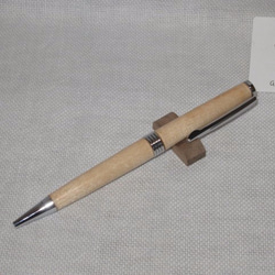 手作り木製ボールペン（メープル材、ブロードモデル） 1枚目の画像
