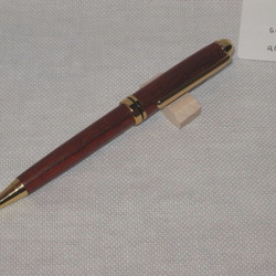 手作り木製ボールペン(バドウク材、ヨーロピアンタイプ) 1枚目の画像