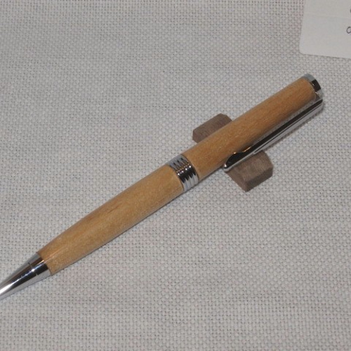 手作り木製ボールペン(アッシュ材、ブロードモデル) ペン・筆記用具