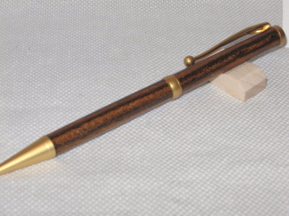 手作り木製ボールペン(ボーコテ材、スリムラインモデル) 3枚目の画像