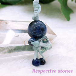 誕生石ストラップ】9月☆サファイア☆天然石／bd-9 携帯