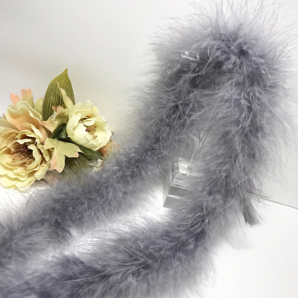 マラボーファー（グレー）素材 チャーム kira:re 通販 4974989｜Creema  