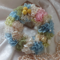 ―ボタニカル cake―花冠のリース型リングピロー 2枚目の画像