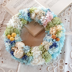 ―ボタニカルcake― 花冠のパステルプリザリース 6枚目の画像