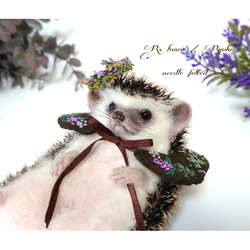 羊毛フェルト 人形『 スローロリス ( Slowloris ) / 手のひらサイズ ③