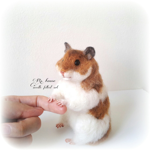 羊毛フェルト 荒くれハムスター ぬいぐるみ たまご型で簡単！】ハムスターのつくり方/初心者向け羊毛