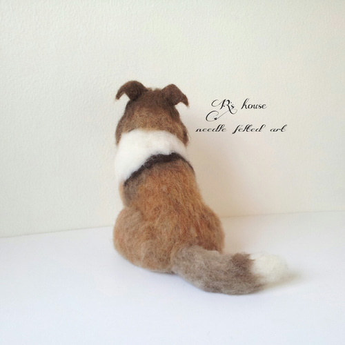 羊毛フェルト シェットランドシープドッグ / シェルティー 人形 羊毛