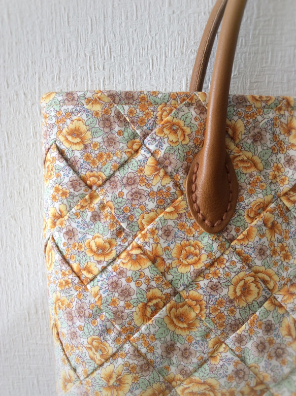 Ajiro編織袋黃色花朵國內免費送貨 第3張的照片