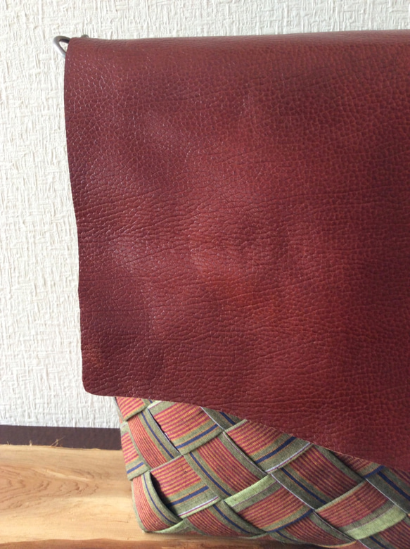 【國內免費送貨】Ajiro針織肩棕色×Nigi 第4張的照片