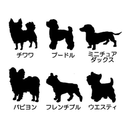 シルバー925 ネックレス Dog&Catシルエット ◆セミオーダー◆名入れ◆ Sサイズ 3枚目の画像