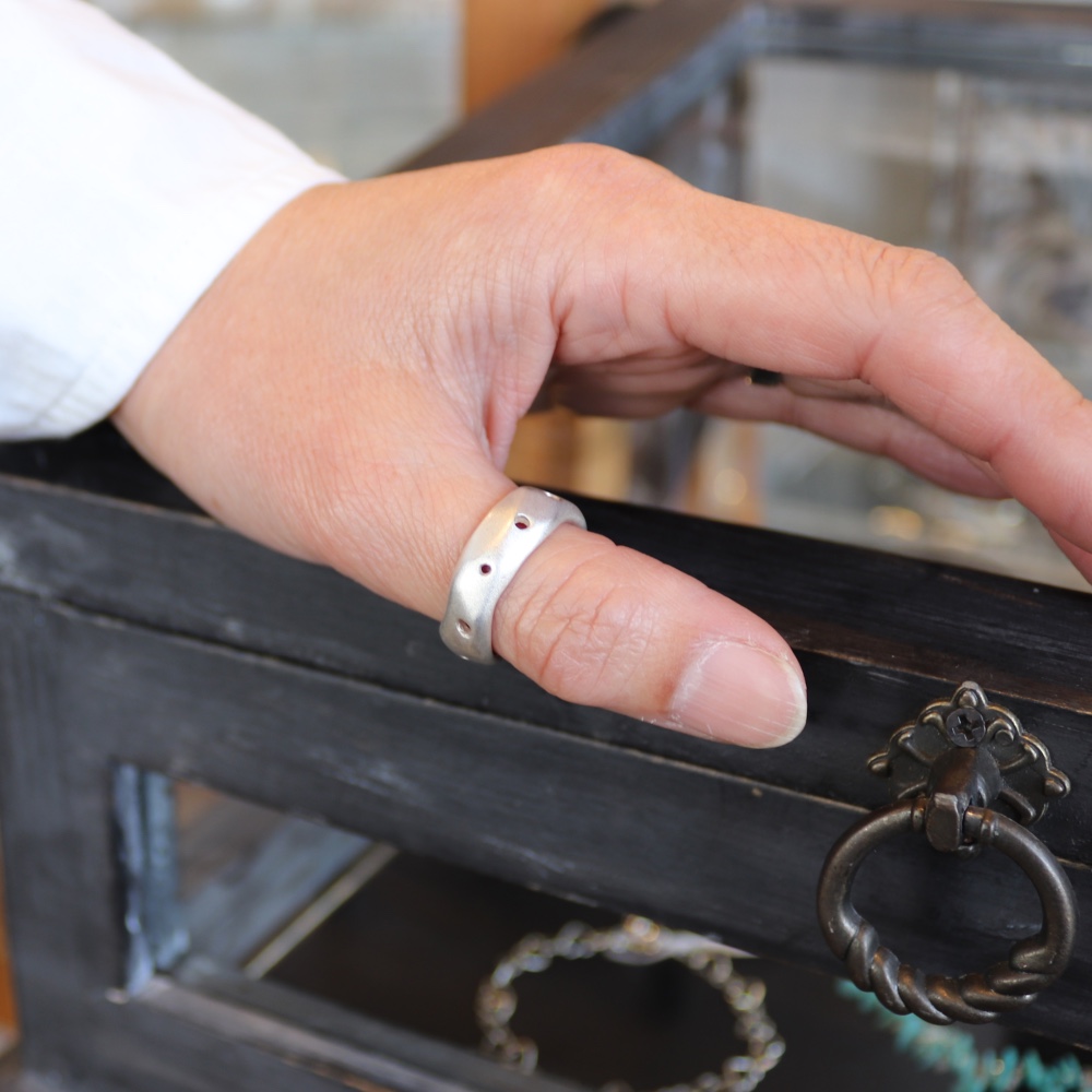 シルバー925 親指リング 「月の砂」 ■送料無料■