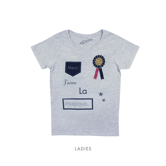 アイラブミュージック ロゼット（LADIES 有り）Tシャツ 3枚目の画像