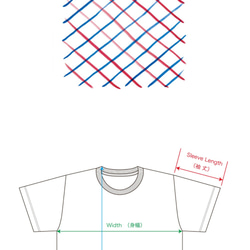 blue × red（KIDS）Tシャツ 4枚目の画像