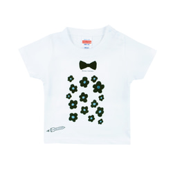 flower black（KIDS）Tシャツ 3枚目の画像