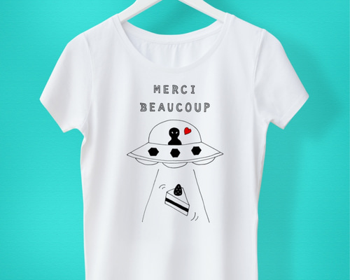 UFO! ショートケーキ レディース Tシャツ Tシャツ ART & COPY 通販