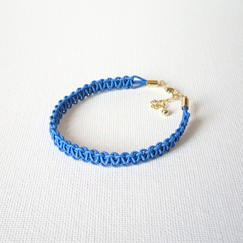 水引◇平結びのブレスレット◇瑠璃 ブレスレット 紅葵(くれあ) 通販