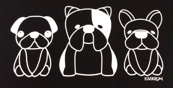 3buhies T-shirts（BLACK） 2枚目の画像